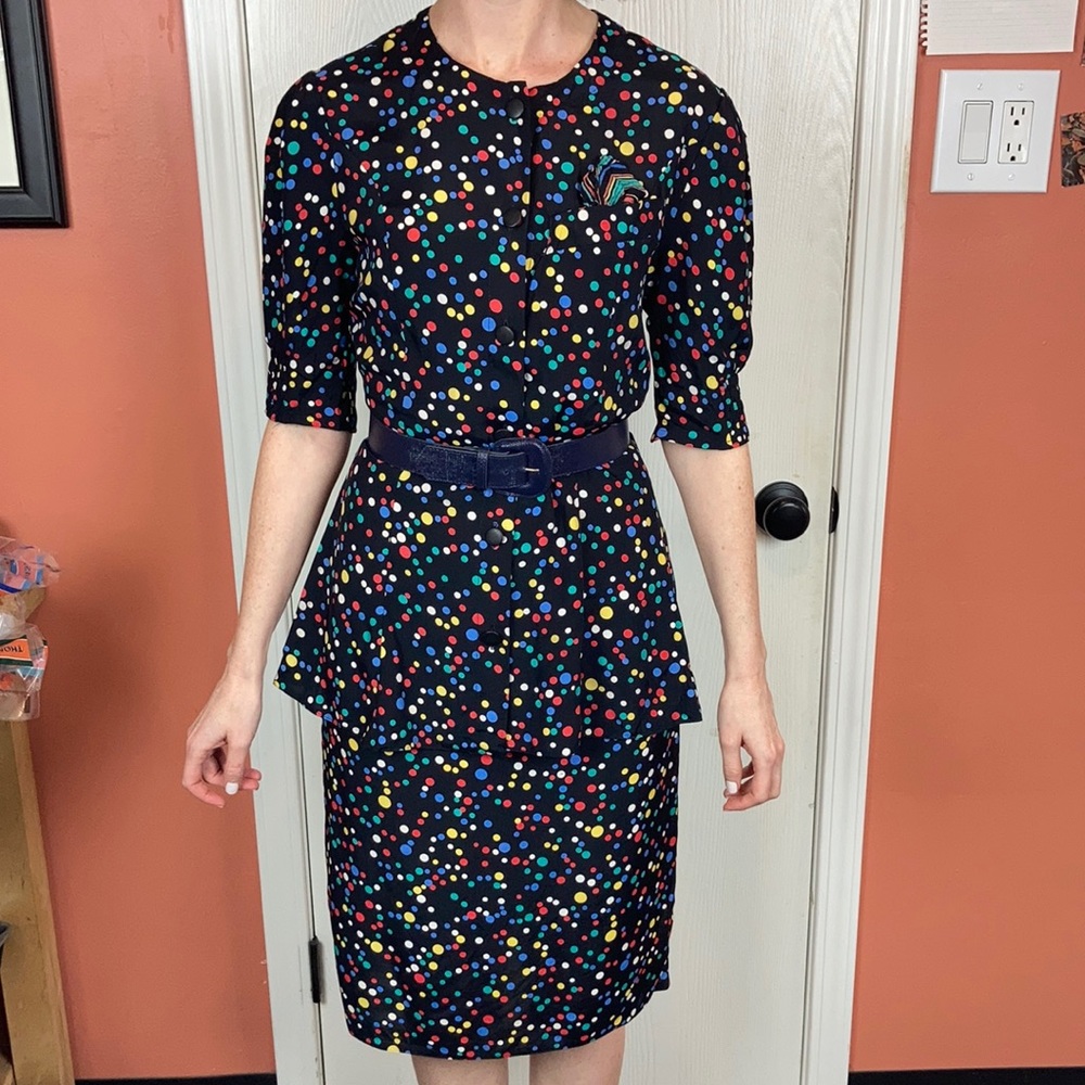 Vintage confetti party set